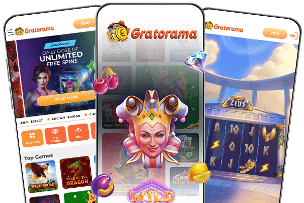 Design and features of the casino brand Gratogana