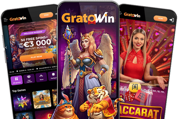 Design and features of the casino and live games brand Gratowin