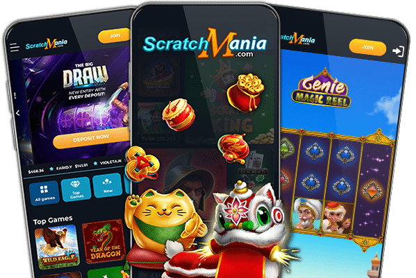 Design and features of the casino brand ScratchMania