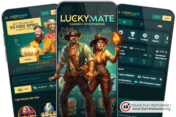 Design and features of the casino and sportsbook brand LuckyMate